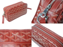 画像をギャラリービューアに読み込む, 極美品 GOYARD ゴヤール カップヴェールPM ショルダーバッグ レッド シルバー金具 PVC CAPVE2PMLTY02CL02P 中古 4c068972