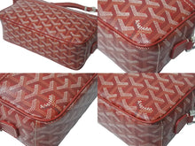 画像をギャラリービューアに読み込む, 極美品 GOYARD ゴヤール カップヴェールPM ショルダーバッグ レッド シルバー金具 PVC CAPVE2PMLTY02CL02P 中古 4c068972