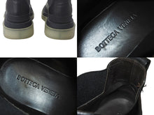 Load image into Gallery viewer, BOTTEGAVENETA ボッテガヴェネタ タイヤアンクルチェルシーブーツ サイズ42 ブラック クリア カーフスキン ラバー 美品 中古 4c068986