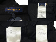 画像をギャラリービューアに読み込む, 極美品 LOUISVUITTON ルイヴィトン モノグラム ダブルニー デニム カーペンターパンツ イタリア製 ブラック サイズ34 中古 4c068988