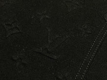画像をギャラリービューアに読み込む, 極美品 LOUISVUITTON ルイヴィトン モノグラム ダブルニー デニム カーペンターパンツ イタリア製 ブラック サイズ34 中古 4c068988