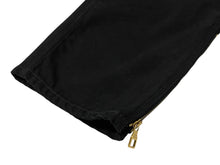 画像をギャラリービューアに読み込む, 極美品 LOUISVUITTON ルイヴィトン モノグラム ダブルニー デニム カーペンターパンツ イタリア製 ブラック サイズ34 中古 4c068988