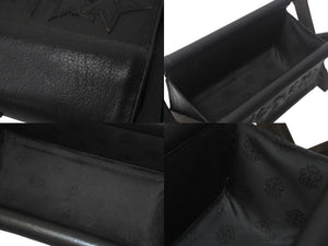 CHROME HEARTS クロムハーツ リモコンラック スターパッチ レザー エボニー シルバー925 オブジェ 置物 美品 中古 4c068995