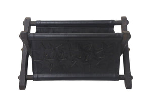 CHROME HEARTS クロムハーツ リモコンラック スターパッチ レザー エボニー シルバー925 オブジェ 置物 美品 中古 4c068995