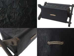 CHROME HEARTS クロムハーツ リモコンラック スターパッチ レザー エボニー シルバー925 オブジェ 置物 美品 中古 4c068995