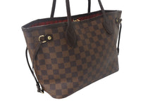 Load image into Gallery viewer, LOUIS VUITTON ルイヴィトン ネヴァーフルPM トートバッグ N51109 ダミエキャンバス ブラウン ゴールド金具 美品 中古 4c069019