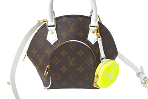 新品同様 LOUIS VUITTON ルイヴィトン ハンドバッグ M20752 エリプスBB モノグラムキャンバス ブラウン ゴールド金具 中古 4c069055