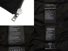 Load image into Gallery viewer, 極美品 PRADA プラダ ナッパレザー ボンバージャケット UPW399 サイズ48 グリーン ラムスキン トライアングルロゴ 中古 4c069076