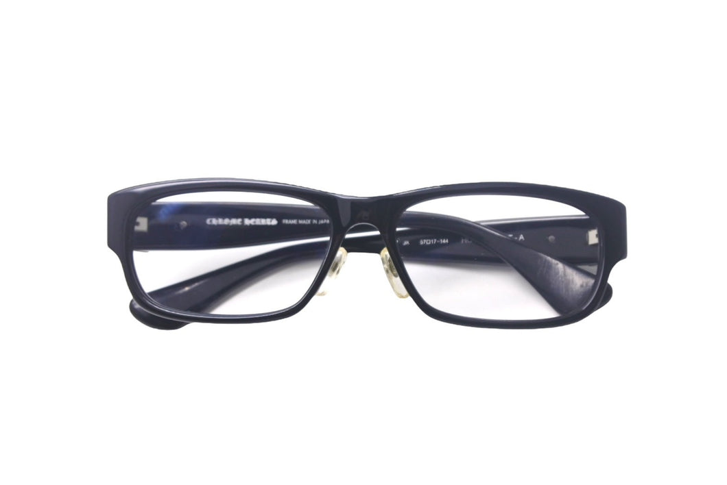 CHROME HEARTS クロムハーツ HOT POCKET-A 度入りメガネ サイズ57□17-144 ホワイトダイヤモンド1.32CT プラスチック シルバー925 美品 中古 4c069081