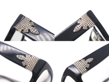 Load image into Gallery viewer, CHROME HEARTS クロムハーツ HOT POCKET-A 度入りメガネ サイズ57□17-144 ホワイトダイヤモンド1.32CT プラスチック シルバー925 美品 中古 4c069081