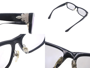 CHROME HEARTS クロムハーツ HOT POCKET-A 度入りメガネ サイズ57□17-144 ホワイトダイヤモンド1.32CT プラスチック シルバー925 美品 中古 4c069081