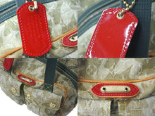 Load image into Gallery viewer, LOUIS VUITTON ルイヴィトン 08AW モノグラモフラージュ デニム ジャスミン ハンドバッグ M95772 カーキ 村上隆 廃盤 美品 中古 4c069082
