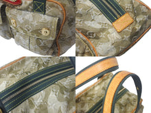 Load image into Gallery viewer, LOUIS VUITTON ルイヴィトン 08AW モノグラモフラージュ デニム ジャスミン ハンドバッグ M95772 カーキ 村上隆 廃盤 美品 中古 4c069082