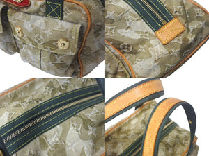 LOUIS VUITTON ルイヴィトン 08AW モノグラモフラージュ デニム ジャスミン ハンドバッグ M95772 カーキ 村上隆 廃盤 美品 中古 4c069082