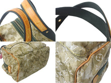 Load image into Gallery viewer, LOUIS VUITTON ルイヴィトン 08AW モノグラモフラージュ デニム ジャスミン ハンドバッグ M95772 カーキ 村上隆 廃盤 美品 中古 4c069082