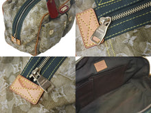 Load image into Gallery viewer, LOUIS VUITTON ルイヴィトン 08AW モノグラモフラージュ デニム ジャスミン ハンドバッグ M95772 カーキ 村上隆 廃盤 美品 中古 4c069082