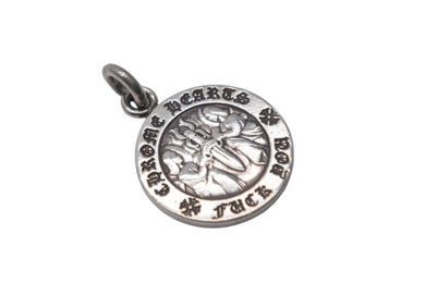 CHROME HEARTS クロムハーツ エンジェル メダル チャーム V1 ペンダントトップ シルバー 6g シルバー925 シルバー金具 美品 中古 4c069092