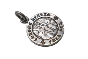 CHROME HEARTS クロムハーツ エンジェル メダル チャーム V1 ペンダントトップ シルバー 6g シルバー925 シルバー金具 美品 中古 4c069092
