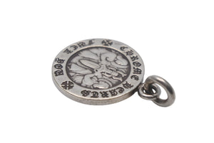 CHROME HEARTS クロムハーツ エンジェル メダル チャーム V1 ペンダントトップ シルバー 6g シルバー925 シルバー金具 美品 中古 4c069092