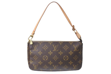 LOUIS VUITTON ルイヴィトン ポシェット アクセソワール アクセサリーポーチ M51980 モノグラム PVC レザー 美品 中古 4c069151