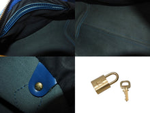 Load image into Gallery viewer, LOUIS VUITTON ルイヴィトン スピーディ25 M43015 ハンドバッグ ブルー ゴールド金具 エピレザー 美品 中古 4c069158