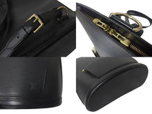 Load image into Gallery viewer, LOUIS VUITTON ルイヴィトン ゴブラン リュック ブラック M52292 ゴールド金具 エピレザー 美品 中古 4c069172