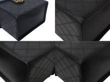 Load image into Gallery viewer, CHANEL シャネル ビコローレ バニティバッグ ハンドバッグ ココマーク 3番台 ラムスキン ブラック ゴールド金具 美品 中古 4c069194