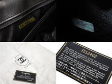 Load image into Gallery viewer, CHANEL シャネル ビコローレ バニティバッグ ハンドバッグ ココマーク 3番台 ラムスキン ブラック ゴールド金具 美品 中古 4c069194