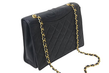 Load image into Gallery viewer, CHANEL シャネル マトラッセ ココマーク チェーンショルダーバッグ 1番台 イタリア製 レザー ブラック ゴールド金具 美品 中古 4c069195