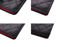 Load image into Gallery viewer, CHANEL シャネル 長財布 カンボンライン 20番台 ココマーク レザー エナメル ブラック ピンク シルバー金具 美品 中古 4c069219