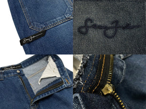 Sean John ショーンジョン ペインターデニムパンツ サイズ34 コットン ブルー 刺繍 ヴィンテージ 良品 中古 4c069242