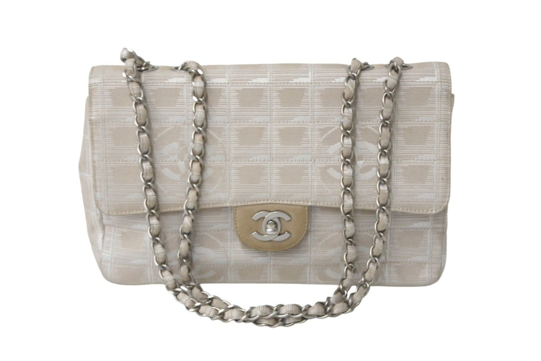 CHANEL シャネル ショルダーバッグ A15285 チェーンショルダー 6番台 ニュートラベルライン ココマーク ベージュ 美品 中古 4c069251