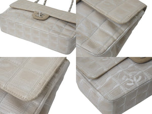 CHANEL シャネル ショルダーバッグ A15285 チェーンショルダー 6番台 ニュートラベルライン ココマーク ベージュ 美品 中古 4c069251
