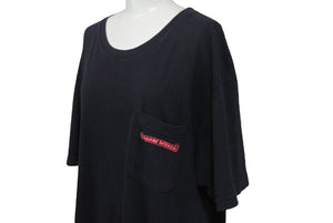 CHROME HEARTS クロムハーツ 半袖Tシャツ カットソー トップス コットン ブラック ピンク サイズXL 美品 中古 4c069328