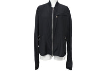 Load image into Gallery viewer, CHROME HEARTS クロムハーツ ナイロンジャケット ダガージップ 2225-304-6280 ブラック シルバー金具 サイズS 美品 中古 4c069332