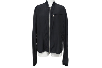 CHROME HEARTS クロムハーツ ナイロンジャケット ダガージップ 2225-304-6280 ブラック シルバー金具 サイズS 美品 中古 4c069332