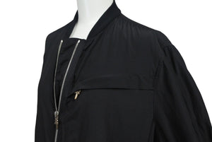 CHROME HEARTS クロムハーツ ナイロンジャケット ダガージップ 2225-304-6280 ブラック シルバー金具 サイズS 美品 中古 4c069332