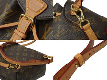 画像をギャラリービューアに読み込む, LOUIS VUITTON ルイヴィトン モンスリ NM BB リュック バックパック M45502 モノグラム ブラウン PVC 美品 中古 61935