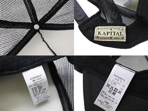 新品同様 KAPITAL キャピタル トラックキャップ 帽子 KR2304XH29 ポリエステル ブラウン イエロー ホワイト ブルー 中古 4c069355