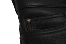 Load image into Gallery viewer, 新品未使用 Chrome hearts クロムハーツ レザーパンツ ブラック レザーパッチ シルバー925 サイズ30 中古 4c069356