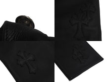 Load image into Gallery viewer, 新品未使用 Chrome hearts クロムハーツ レザーパンツ ブラック レザーパッチ シルバー925 サイズ30 中古 4c069356