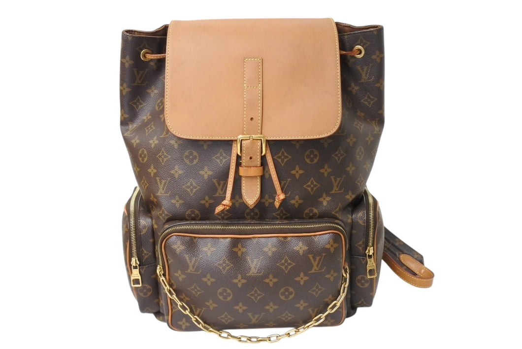LOUIS VUITTON ルイヴィトン トリオ バックパック M44658 リュック モノグラムキャンバス ヌメ革 ヴァージルアブロー 美品 中古 4c069369
