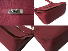 Load image into Gallery viewer, 極美品 HERMES エルメス ショルダーバッグ ジプシエール28 □O シルバー金具 ピンク系 トリヨンクレマンス 中古 4c069371