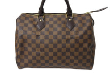 Load image into Gallery viewer, LOUIS VUITTON ルイヴィトン スピーディ30 ハンドバッグ ダミエ N41531 ゴールド金具 ブラウン 美品 中古 4c069377