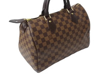 Load image into Gallery viewer, LOUIS VUITTON ルイヴィトン スピーディ30 ハンドバッグ ダミエ N41531 ゴールド金具 ブラウン 美品 中古 4c069377