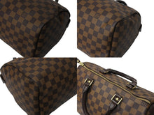 Load image into Gallery viewer, LOUIS VUITTON ルイヴィトン スピーディ30 ハンドバッグ ダミエ N41531 ゴールド金具 ブラウン 美品 中古 4c069377