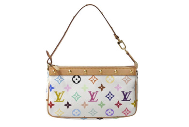 新品未使用 LOUIS VUITTON ルイヴィトンモノグラム・マルチカラー ポシェットアクセソワール M92649 中古 4c069380
