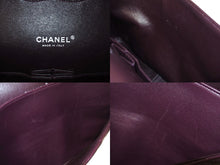 Load image into Gallery viewer, CHANEL シャネル デカマトラッセ33 Wチェーンショルダーバッグ Wフラップ 15番台 ラムスキン パープル シルバー金具 良品 中古 4c069386
