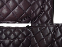 Load image into Gallery viewer, CHANEL シャネル デカマトラッセ33 Wチェーンショルダーバッグ Wフラップ 15番台 ラムスキン パープル シルバー金具 良品 中古 4c069386
