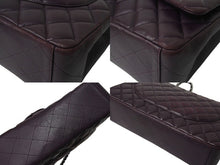 Load image into Gallery viewer, CHANEL シャネル デカマトラッセ33 Wチェーンショルダーバッグ Wフラップ 15番台 ラムスキン パープル シルバー金具 良品 中古 4c069386